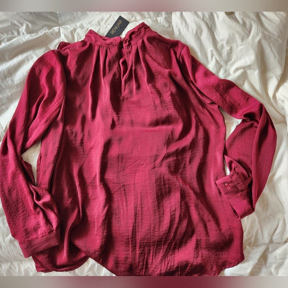 Maroon/plum coloured blouse, sz XL - Picture 3 of 3